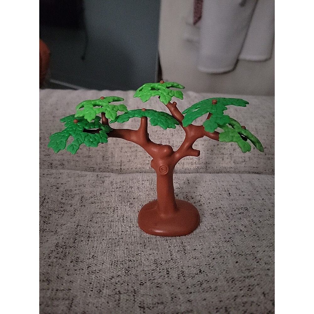 Playmobil Large Oak Tree Dark Brown Green Branches Woods Forest Landscape Scene